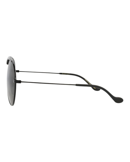 Gucci Aviator-Frame Metal Sunglasses Black Black Grey (GG0908S-30010529-004)