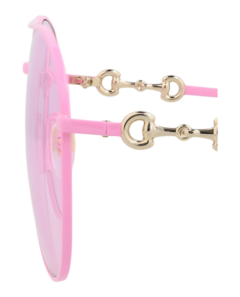 Gucci Aviator-Frame Metal Sunglasses Fuchsia Fuchsia Pink (GG1698S-30015487-003)