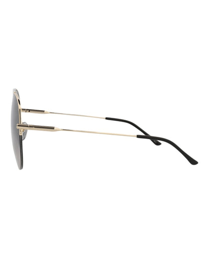 Gucci Aviator-Frame Metal Sunglasses Gold/Gold/Grey (GG1413S-30014423-001)
