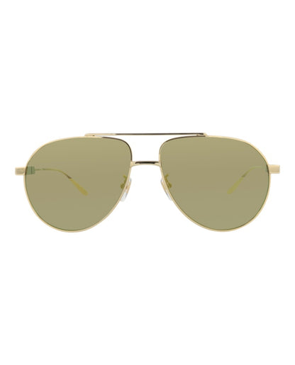 Gucci Aviator-Frame Metal Sunglasses Gold Gold Yellow (GG1311S-30013897-002)