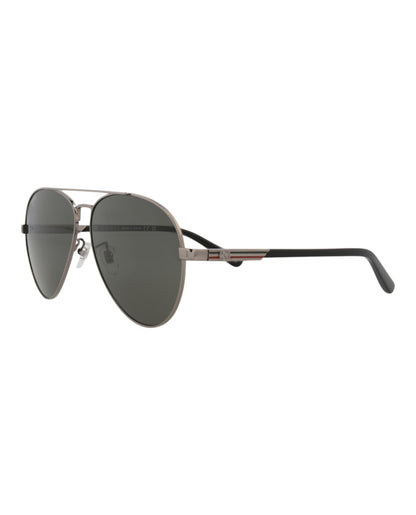 Gucci Aviator-Frame Metal Sunglasses Ruthenium/Black/Grey (GG1288SA-30013891-001)