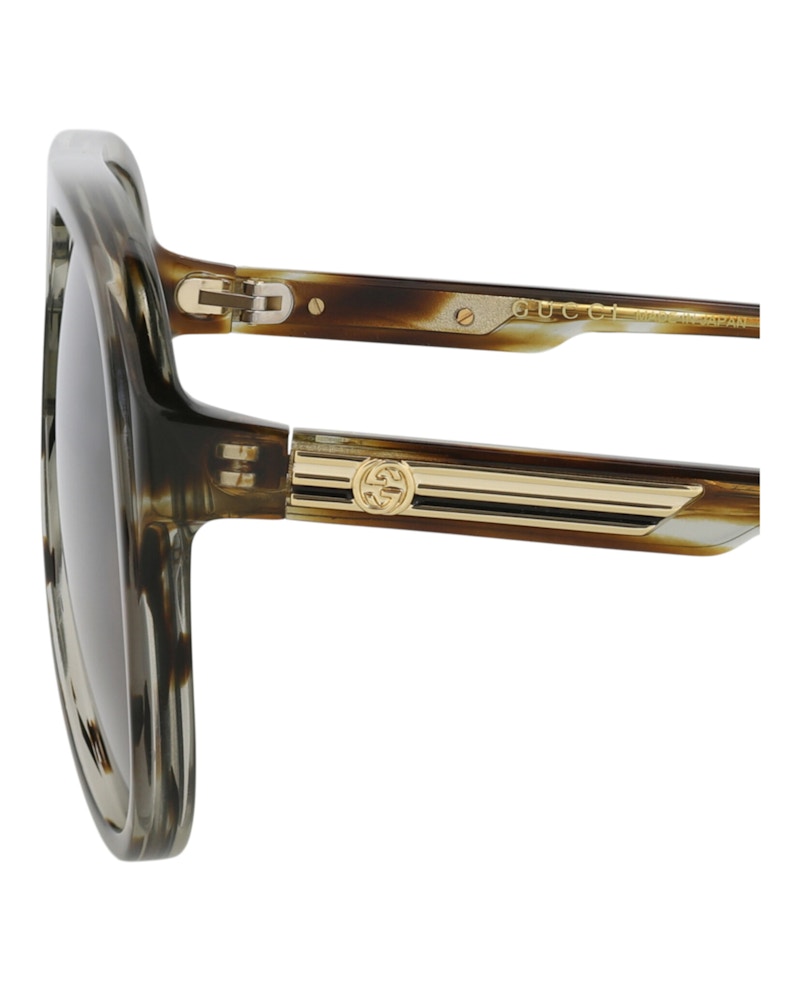 Gucci Aviator-Frame Recycled Acetate Sunglasses Havana Havana Brown (GG1286S-30013856-003)