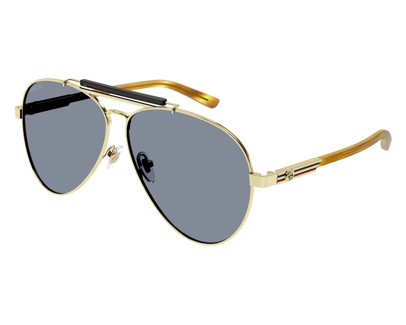 Gucci Aviator Frame Sunglasses Havana/Grey (GG1287S-004-FR)
