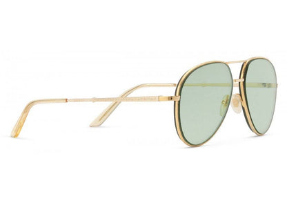 Gucci Aviator Metal Sunglasses Green/Gold (520116 I0330 8070)