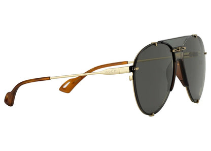 Gucci Aviator Metal Sunglasses Ruthenium Grey (‎624148 I3330 8012)