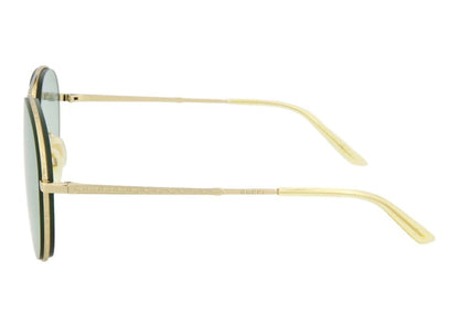 Gucci Aviator Style Metal Sunglasses Gold/Green (GG0356S-30002943-004-70046)