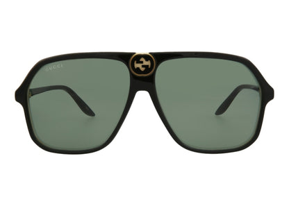 Gucci Aviator Sunglasses Black/Black/Green (GG0734S-30008884-004)
