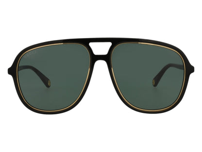 Gucci Aviator Sunglasses Black/Green (GG1077S-30012797-002)