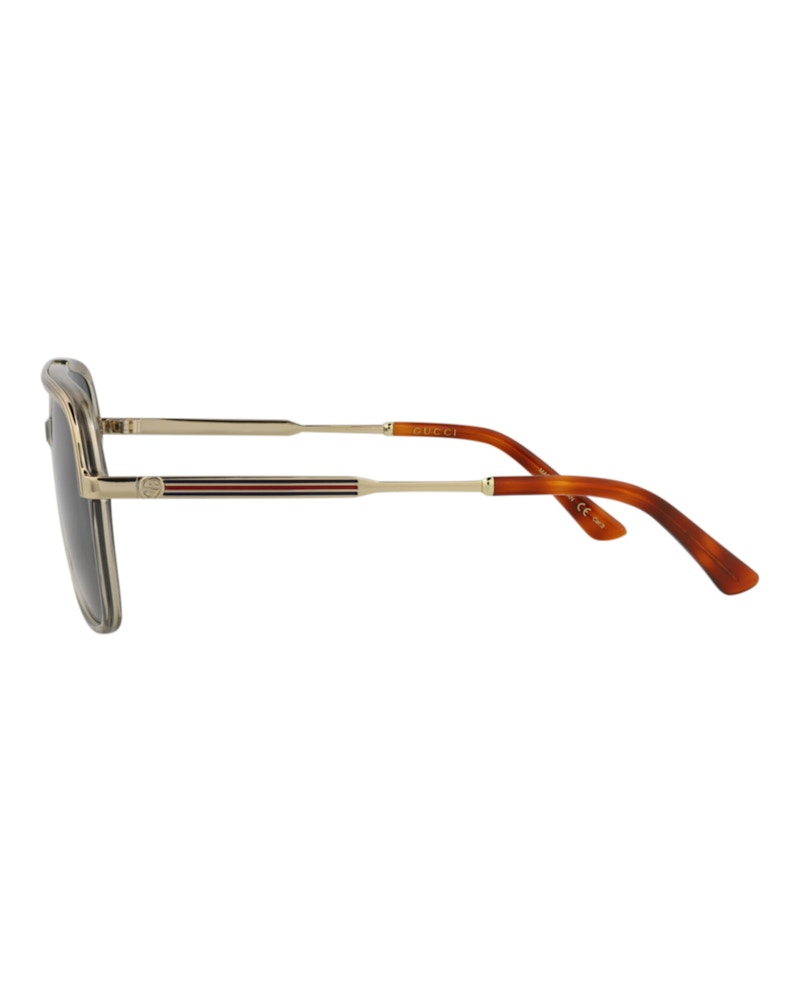 Gucci Aviator Sunglasses Brown/Gold/Blue (GG0200S-30001807-004)