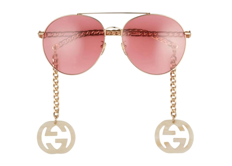 Gucci Aviator Sunglasses Gold (GG0725S-003-61)