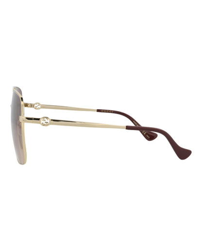 Gucci Aviator Sunglasses Gold Gold Brown (GG1087S-30012961-002)