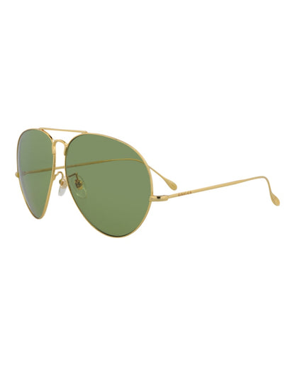 Gucci Aviator Sunglasses Gold/Gold/Green (GG1481S-30014511-001)