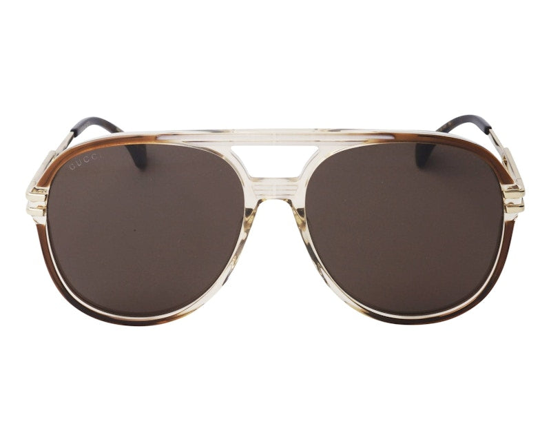 Gucci Aviator Sunglasses Green/Brown (GG1104S-002)
