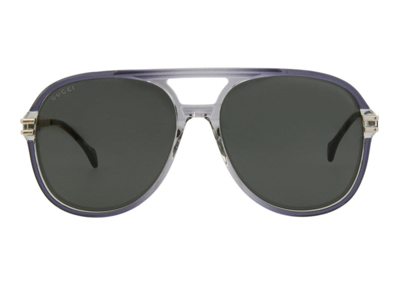 Gucci Aviator Sunglasses Grey/Silver/Grey (GG1104S-30012810-001)