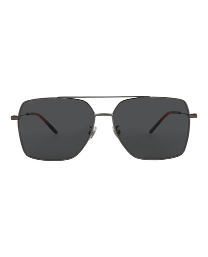 Gucci Aviator Sunglasses Ruthenium/Ruthenium/Grey (GG1053SK-30011661-001)