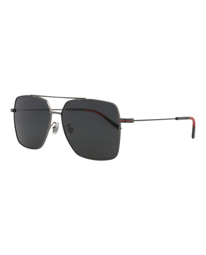 Gucci Aviator Sunglasses Ruthenium/Ruthenium/Grey (GG1053SK-30011661-001)