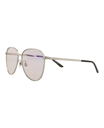 Gucci Aviator Sunglasses Silver/Silver/Yellow (GG0945SA-30010554-005)