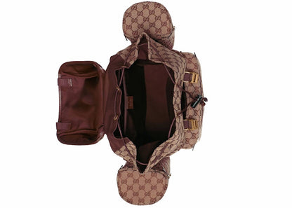 Gucci Backpack Canvas Large Beige/Bordeaux