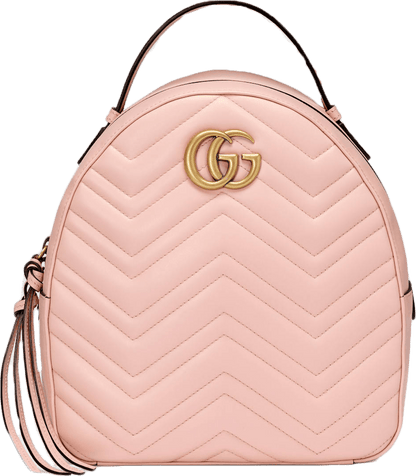 Gucci GG Marmont Backpack Matelasse Light Pink