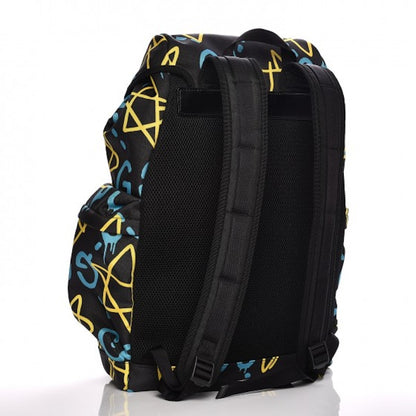 Gucci GucciGhost Techpack Backpack Graffiti Print Black/Multicolor