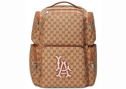 Gucci Backpack LA Dodgers Patch Large Brick Red/Beige