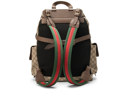Gucci Soft Backpack GG Supreme Donald Duck Beige/Ebony