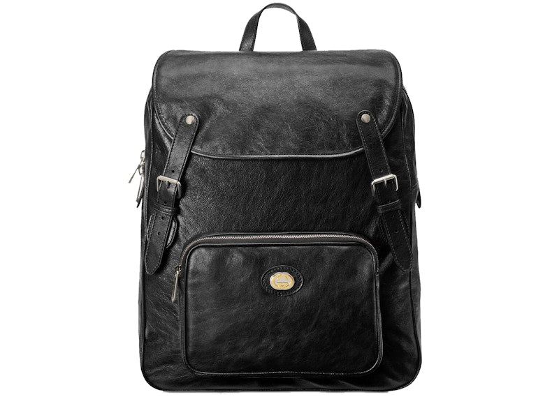 Gucci Backpack Soft Leather Medium Black