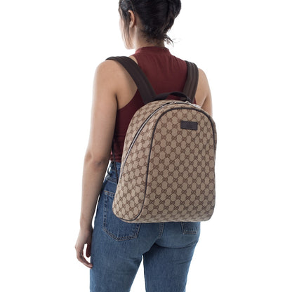 Gucci Top Zip Backpack Monogram GG Beige/Brown