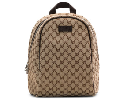 Gucci Top Zip Backpack Monogram GG Beige/Brown