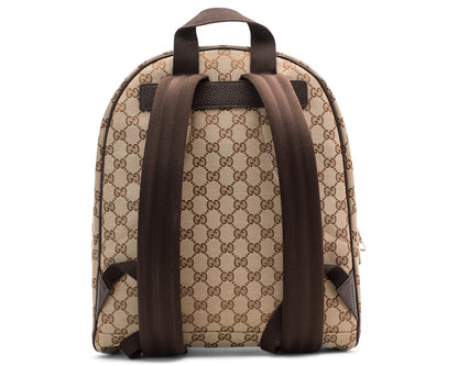 Gucci Top Zip Backpack Monogram GG Beige/Brown