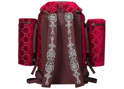 Gucci Backpack Velvet Large Red