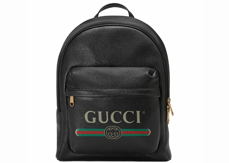 Gucci Backpack Vintage Logo Black