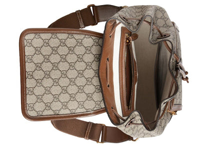 Gucci Backpack With Interlocking G Beige/Ebony