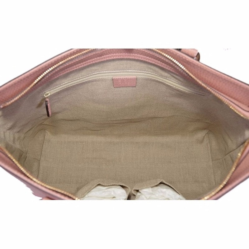 Gucci Bamboo Tassel Tote Large Dusty Pink