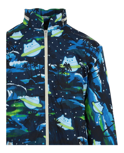 Gucci Bananya Polyamide Zip Jacket Blue