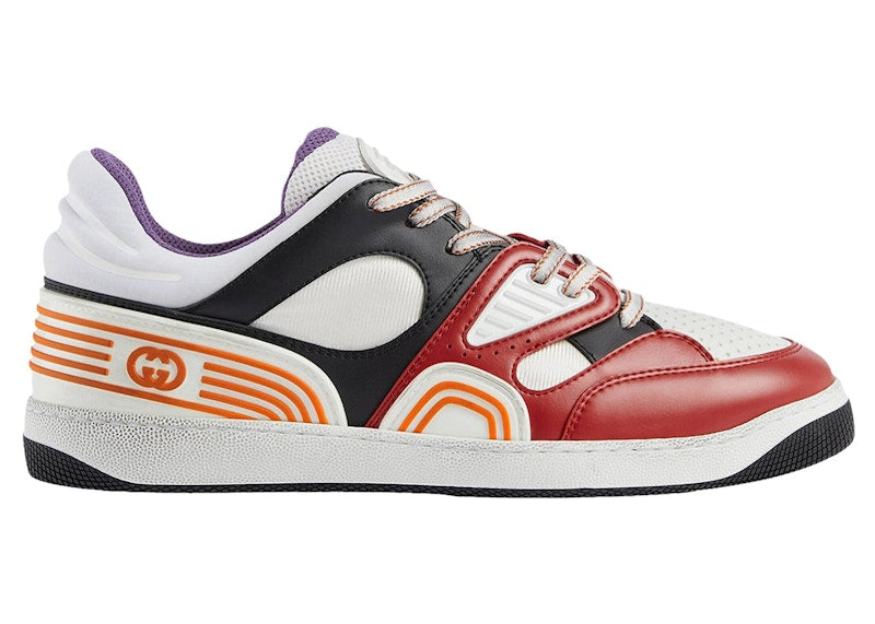 Gucci Basket Low-Top Sneaker Red Black