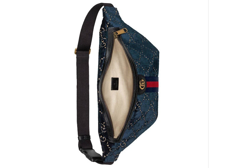 Gucci Belt Bag GG Velvet Blue