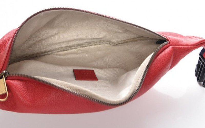Gucci Logo Belt Bag Hibiscus Red