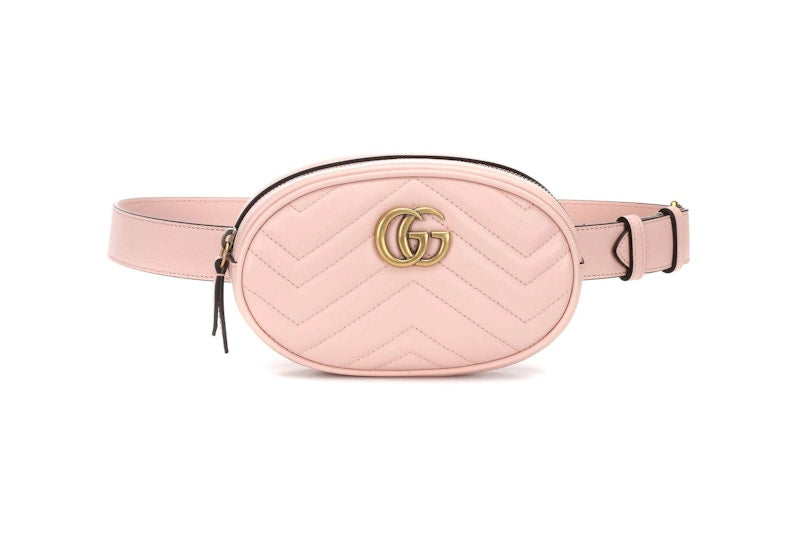 Gucci GG Marmont Belt Bag Matelasse Rosa