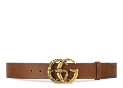 Gucci Belt Double G Buckle with Snake Cuir