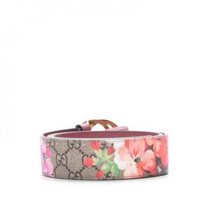 Gucci Belt GG Supreme Blooms Pink