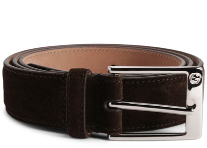 Gucci Belt Suede Brown