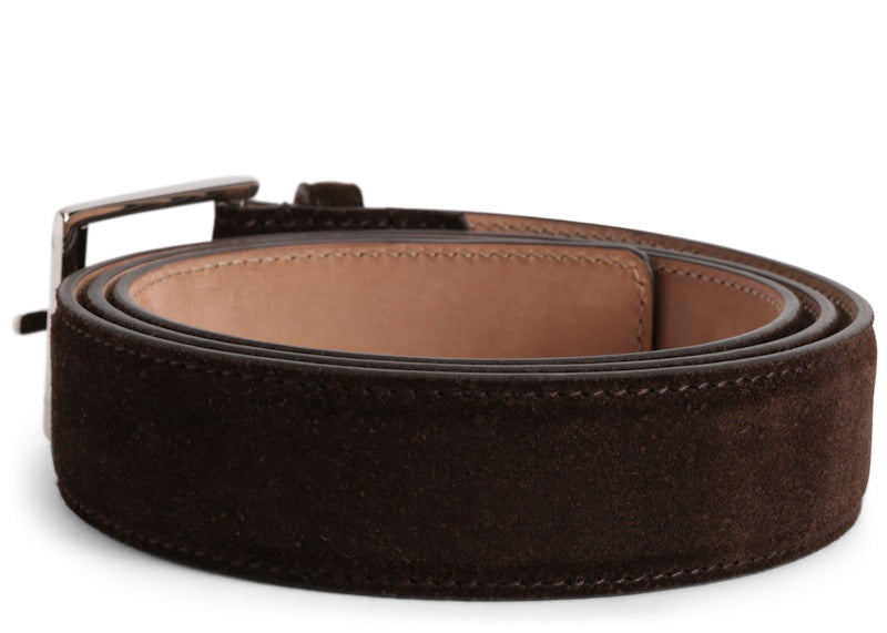 Gucci Belt Suede Brown