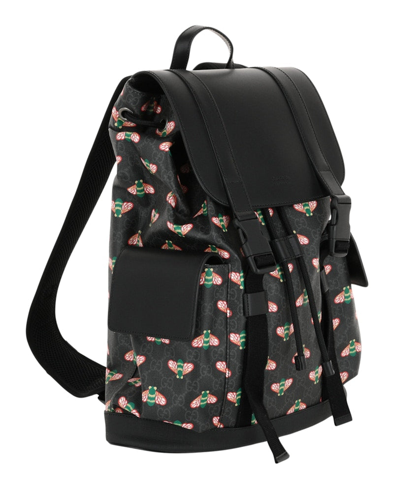 Gucci Bestiary Bees Backpack Black