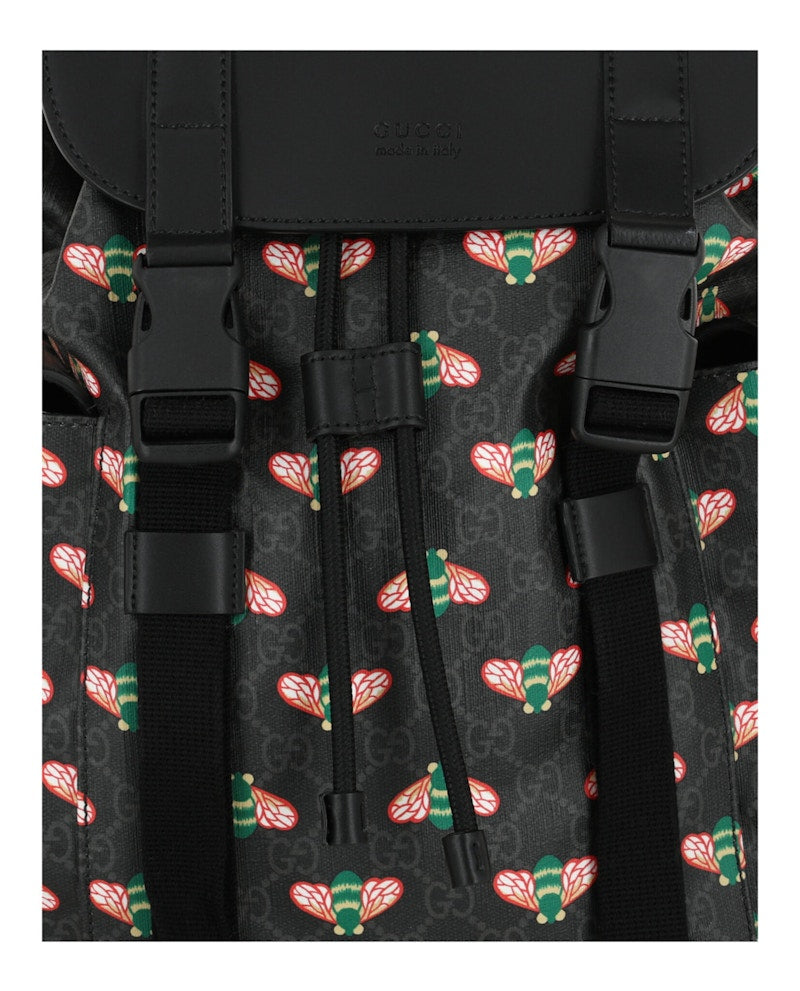 Gucci Bestiary Bees Backpack Black