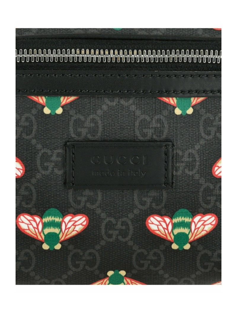 Gucci Bestiary Bees Belt Bag Black