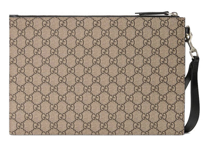 Gucci Bestiary Pouch with Kingsnake Beige/Ebony