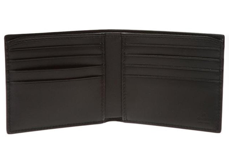 Gucci Bifold Wallet Blade Embroidery Black