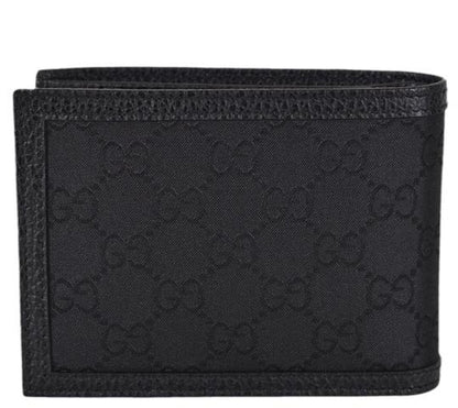 Gucci Bifold Wallet GG Nylon With Insert Black