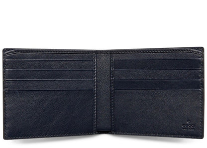 Gucci Bifold Wallet GG Supreme Blue/Beige